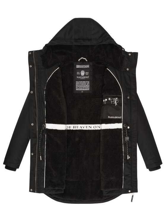 Navahoo Navahoo Kurtka zimowa Winterfunke Czarny Regular Fit
