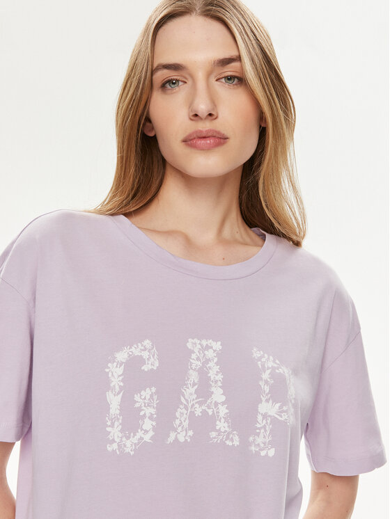 Gap Gap T-shirt 875093-02 Viola Relaxed Fit