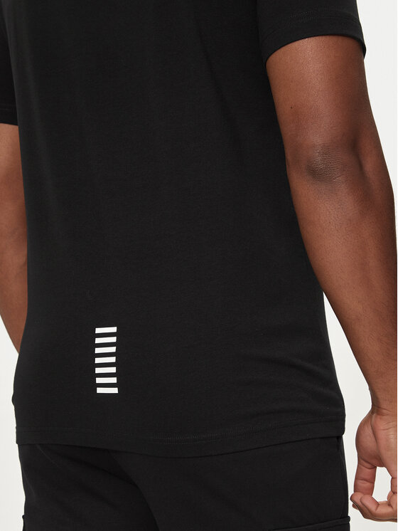 EA7 Emporio Armani EA7 Emporio Armani T-shirt 8NPT26 PJVQZ 1200 Crna Regular Fit