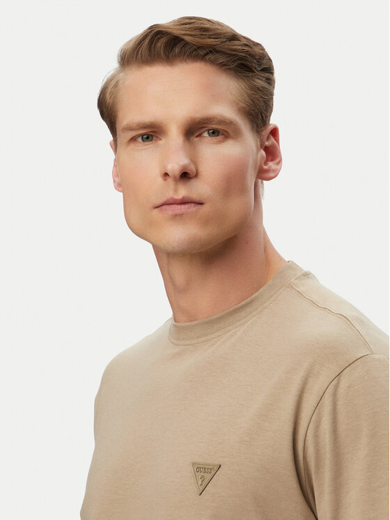Guess Guess T-krekls M6GI21 K3053 Haki Regular Fit