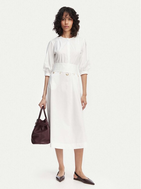 Marella Marella Kasdieninė suknelė Stecca 2613221192 Balta Regular Fit