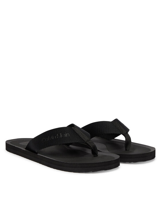 Calvin Klein Calvin Klein Flip-flops Logo Webbing Strap HM0HM02106 Fekete