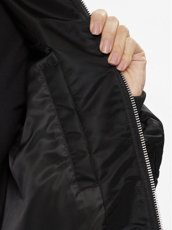 Tommy Jeans Tommy Jeans Bomberjacke Tonal DW0DW16563 Schwarz Oversize
