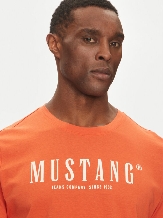Mustang Mustang T-shirt Austin 1016264 Narančasta Regular Fit