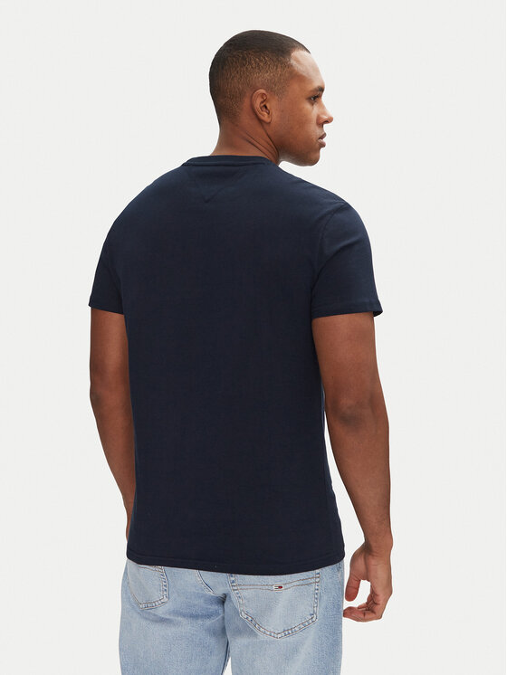 Tommy Jeans Tommy Jeans T-Shirt Signature Dna DM0DM20817 Tmavomodrá Regular Fit