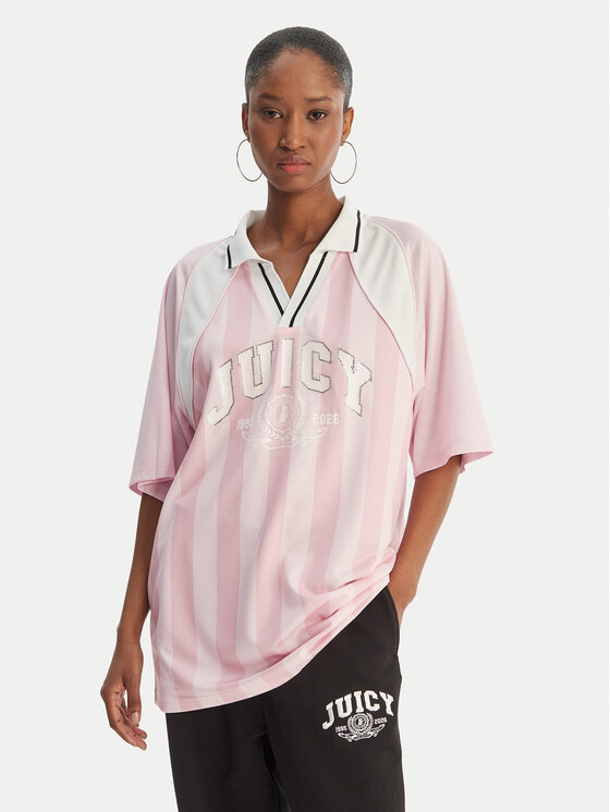 Juicy Couture Juicy Couture Tricou polo Juicy Football JCSCT126407 Roz Oversize
