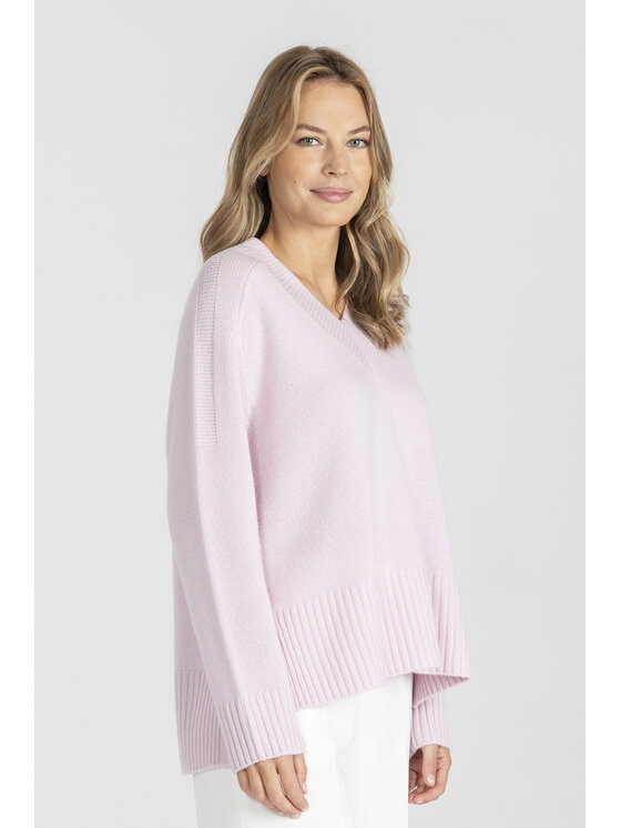 Deni Cler Milano Deni Cler Milano Sweter T-DC-S456-E5-90-31-1 Różowy Regular Fit