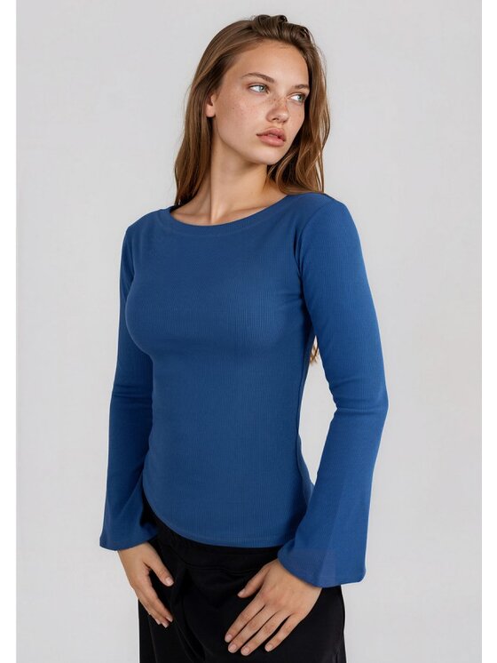DKaren Sport DKaren Sport Bluzka EQ34 Niebieski Classic Fit