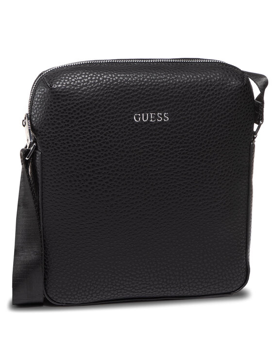 Guess Dan PU Mini Document Case - Borsa Uomo Per Documenti, Elegante E Compatta, Nero