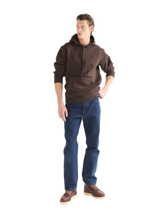 Wrangler Wrangler Bluza 112387038 Brązowy Regular Fit