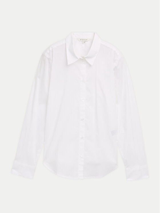 Tom Tailor Tom Tailor Koszula 1045243 Biały Regular Fit