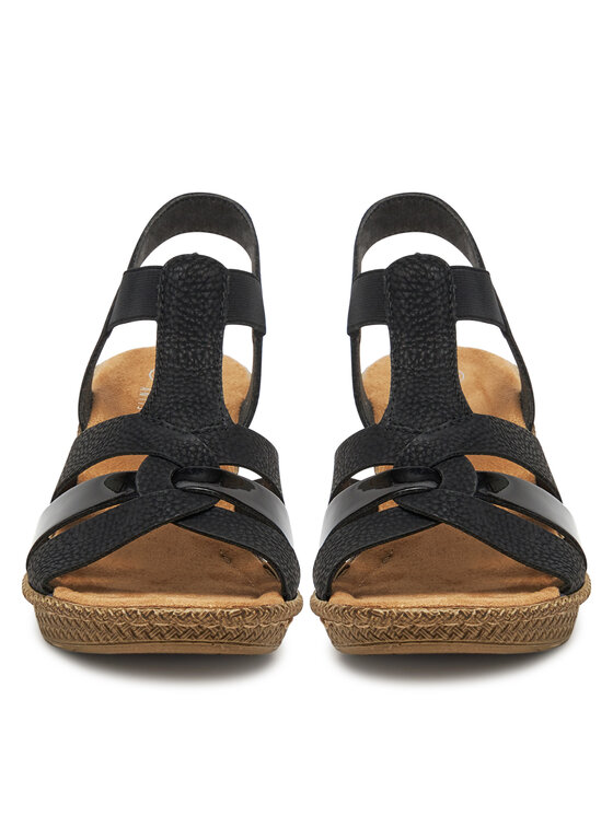 Rieker Rieker Sandalen 665K3-00 Schwarz