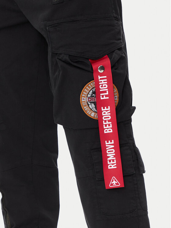 Aeronautica Militare Aeronautica Militare Kargo hlače 241PA1582CT3255 Črna Regular Fit