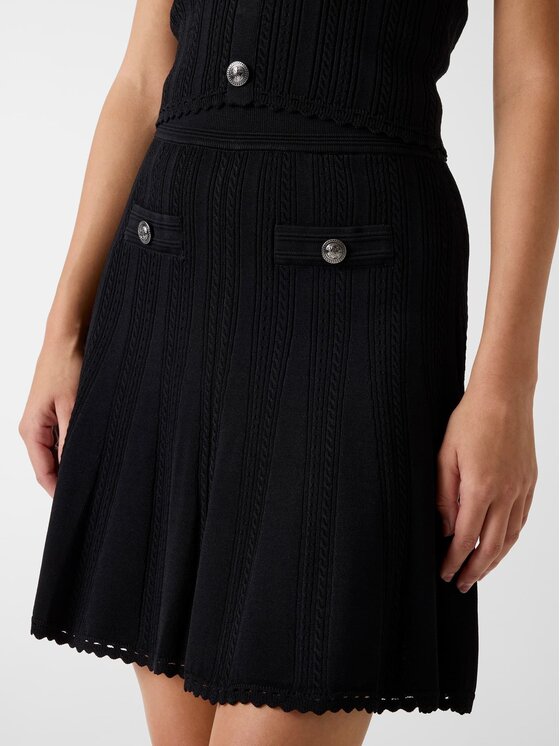 Guess Guess Spódnica mini 183312 Czarny Classic Fit