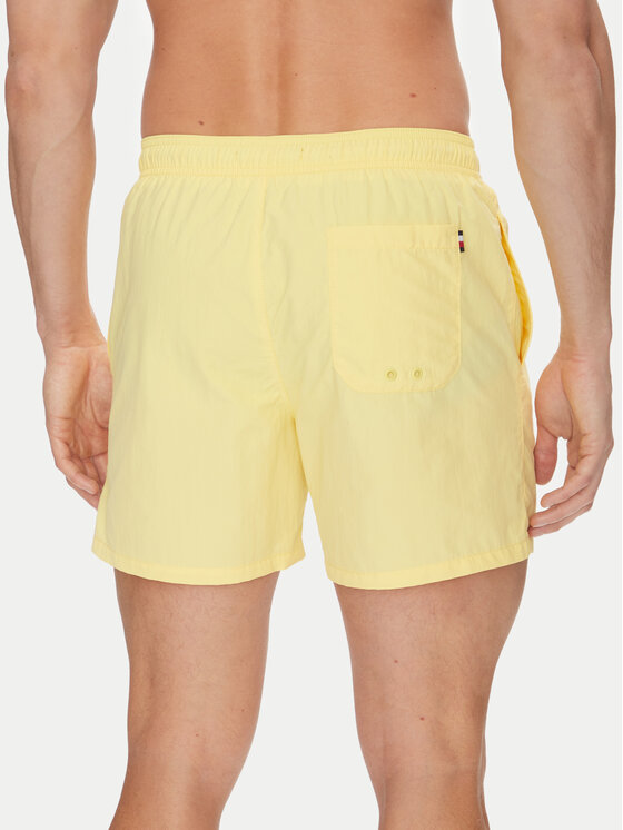 Tommy Hilfiger Tommy Hilfiger Szorty kąpielowe UM0UM03477 Żółty Regular Fit