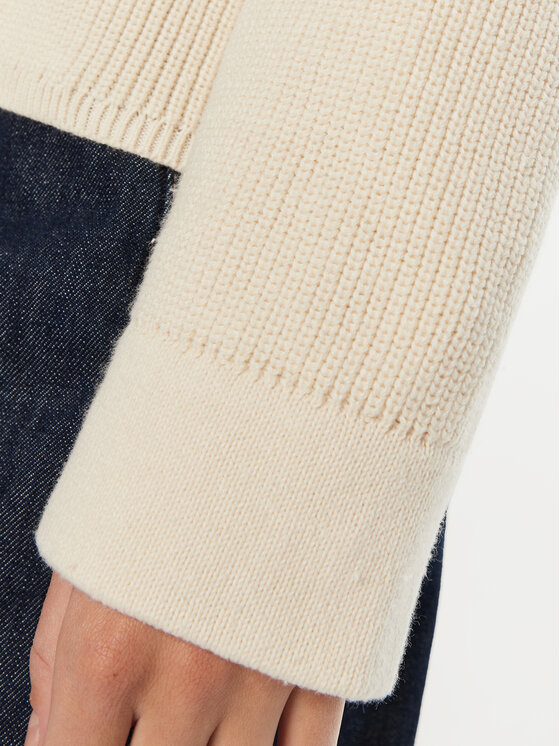 Tommy Hilfiger Tommy Hilfiger Rollkragenpullover WW0WW43094 Écru Regular Fit