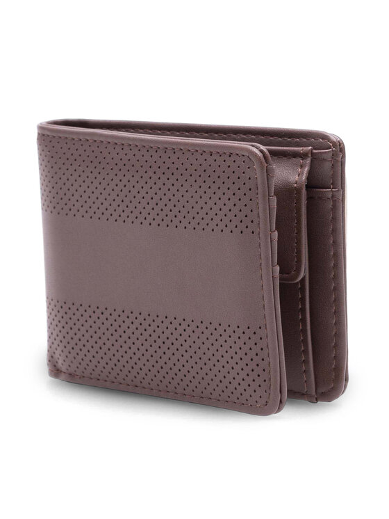 Lanetti Lanetti Kleine Herren Geldbörse 4M1-001-AW23 Braun