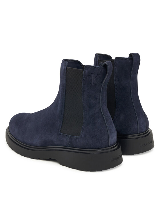 Calvin Klein Calvin Klein Sztyblety Combat Ess Chelsea Boot Su YM0YM01372 Granatowy
