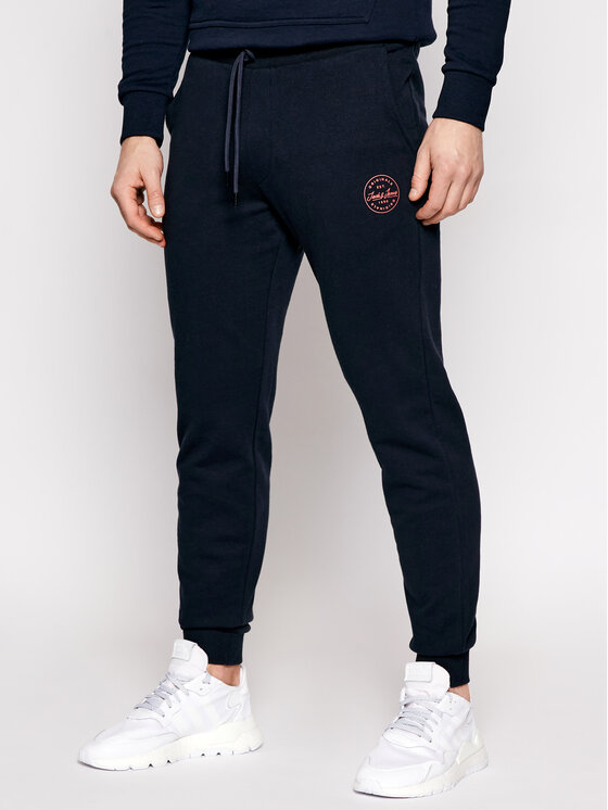 Jack & Jones Jack & Jones Teplákové kalhoty Gordon 12165322 Tmavomodrá Regular Fit