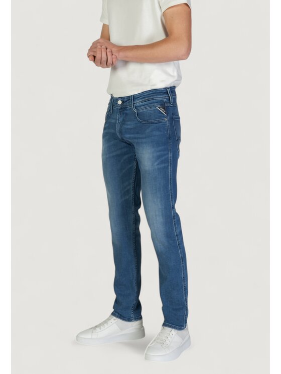 REPLAY REPLAY Chinosy M914.000.261 C39 Niebieski Slim Fit