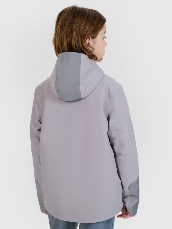 4F 4F Μπουφάν μεταβατικό 4FJWSS25TTJAU0742-25S Γκρι Regular Fit