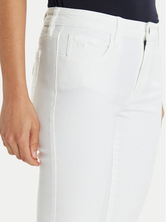 Armani Exchange Armani Exchange Jeans hlače 8NYJ01 Y3TAZ 0102 Bela Slim Fit