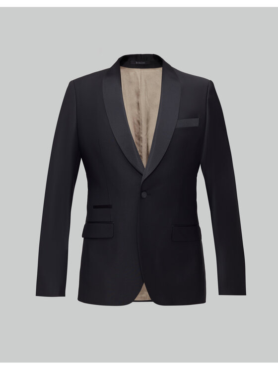 Borgio Borgio Garnitur pontegrande Czarny Slim Fit