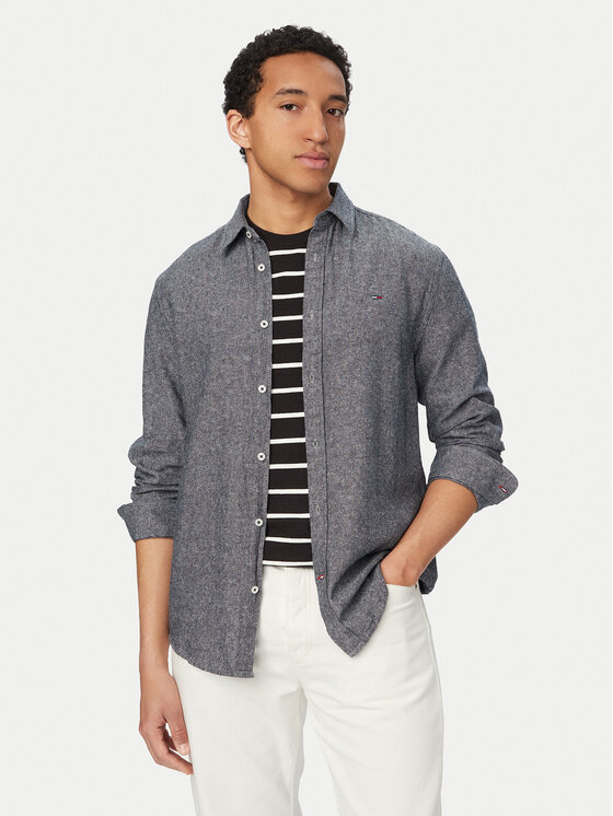 Tommy Jeans Tommy Jeans Särk DM0DM22761 Tumesinine Regular Fit