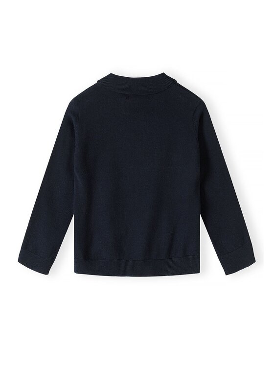 minoti minoti Sweter 33KNIT261 Granatowy Regular Fit