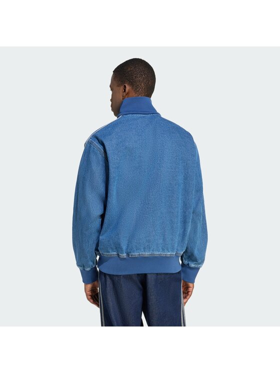 adidas adidas Majica dugih rukava adicolor Denim Firebird KD1517 Plava Loose Fit