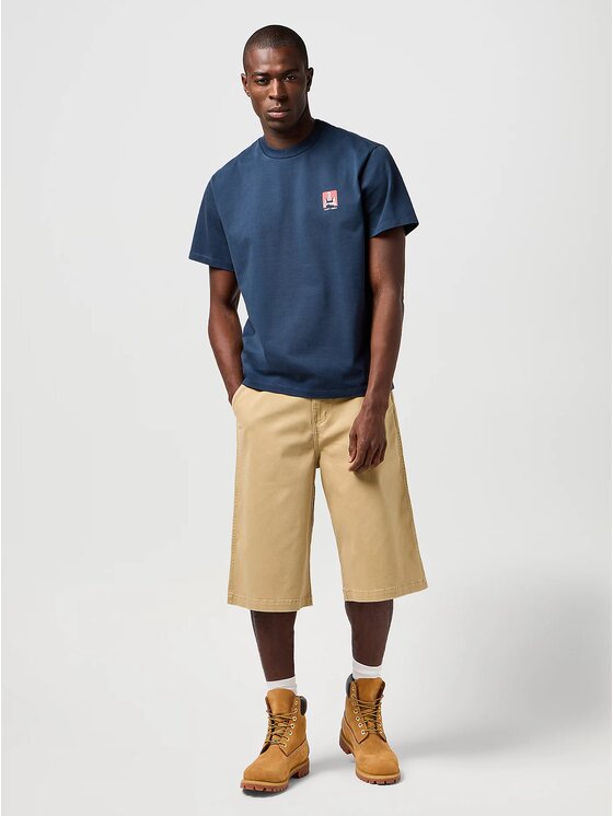 Wrangler Wrangler Pantaloncini di tessuto Casey Jones Drawstring Short Beige Loose Fit