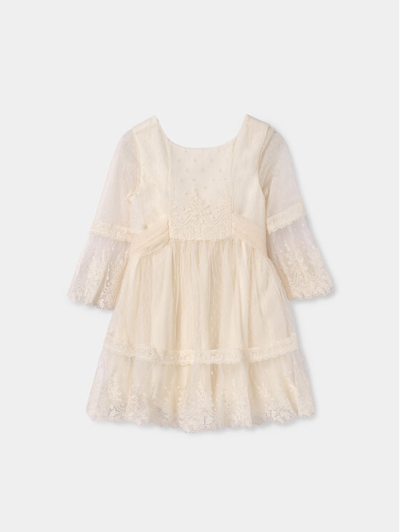 Abel & Lula Vestito elegante 5046 Écru Regular Fit, taglia : 4Y