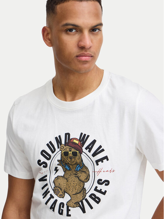 Blend Blend T-krekls 20717743 Balts Regular Fit