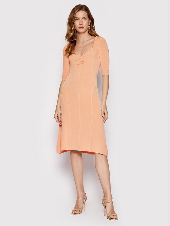 Guess Guess Sukienka codzienna W2YK53 Z30K0 Pomarańczowy Flare Fit