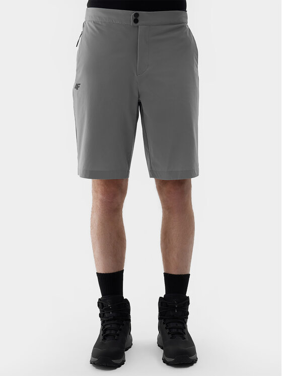 4F 4F Шорти от плат 4FWSS24TFSHM425 Сив Regular Fit