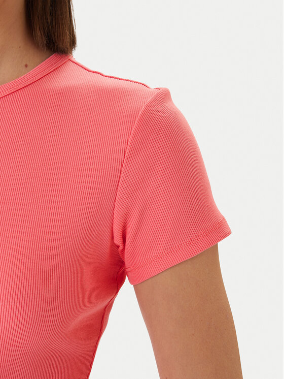 Tommy Jeans Tommy Jeans T-shirt DW0DW17383 Rosa Slim Fit