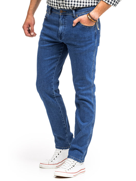 Wrangler Wrangler Jeansy TEXAS SLIM Niebieski Slim Fit
