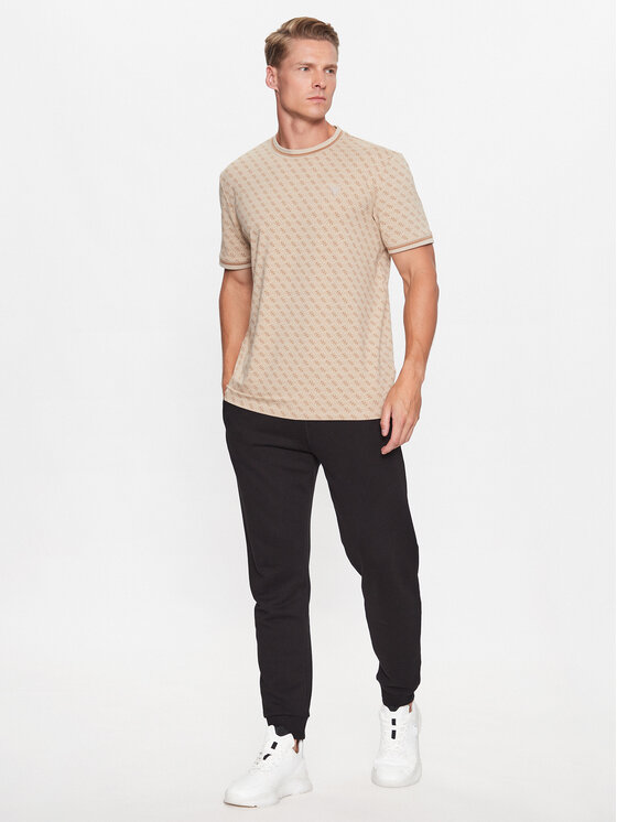Guess Guess Tricou Marshall Z2YI05 J1314 Bej Regular Fit