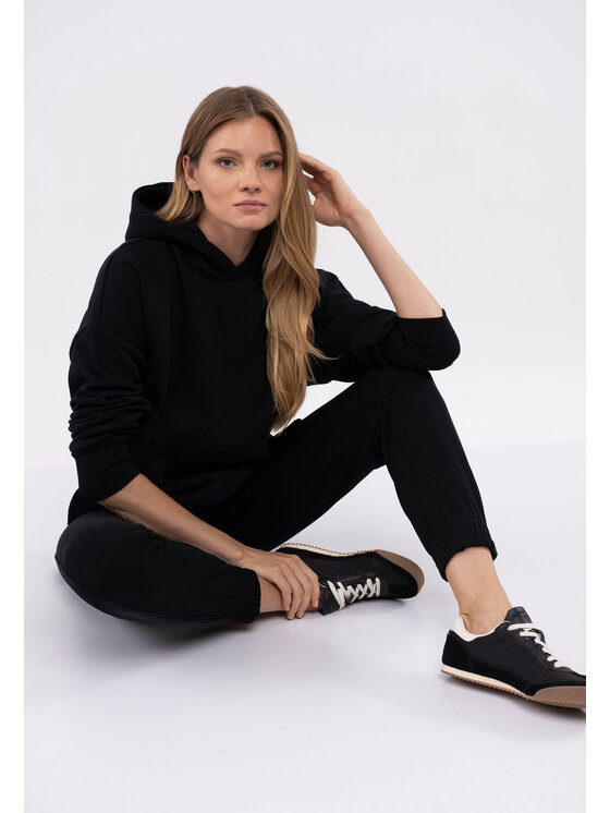 Volcano Volcano Bluza B-LOVE Czarny Comfort Fit