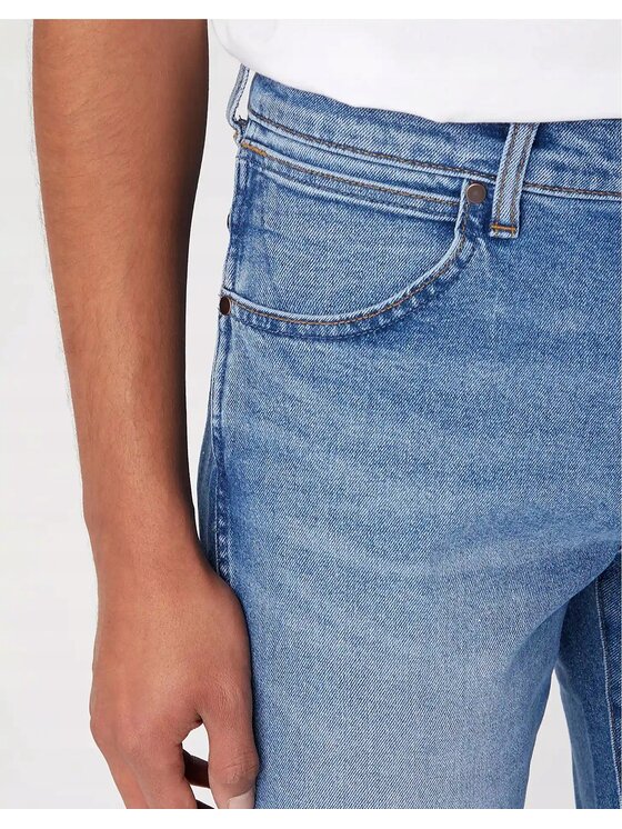 Wrangler Wrangler Jeansy Larston Niebieski Slim Fit