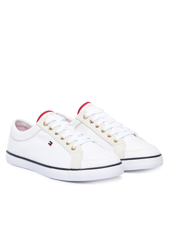 Tommy Hilfiger Tommy Hilfiger Sneakers aus Stoff Th Low FW0FW09390 Weiß