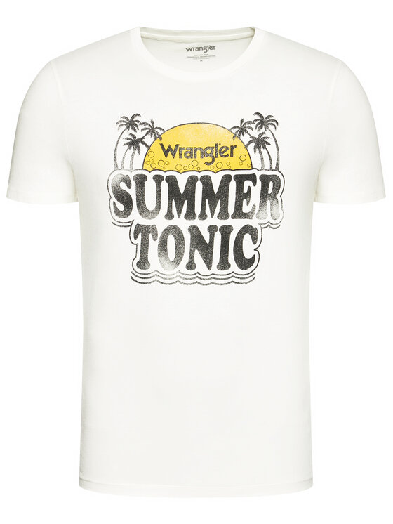 Wrangler Wrangler T-shirt Summer W7ATD3737 112131362 Bianco Regular Fit