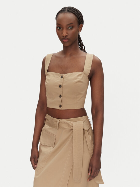 ACCESS FASHION ACCESS FASHION Felső 53-2216-502 Bézs Slim Fit