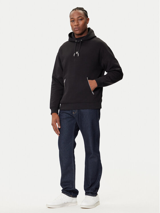 HUGO HUGO Mikina Dargenhood 50542583 Čierna Relaxed Fit