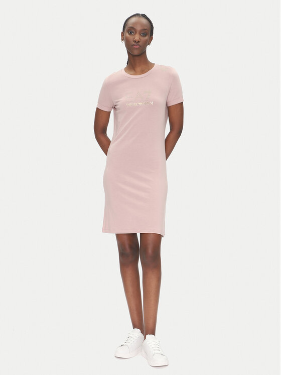 EA7 Emporio Armani EA7 Emporio Armani Ежедневна рокля 7W000478 AF12500 U4079 Розов Regular Fit