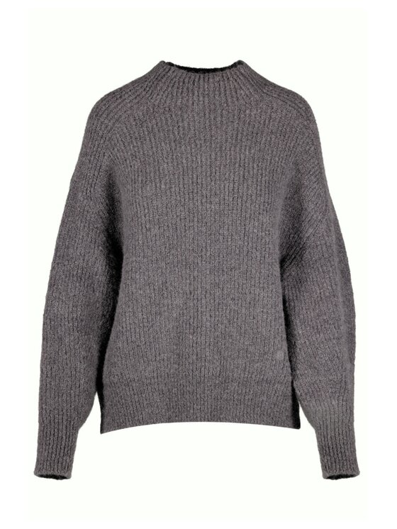 BENU BENU Svetr Z WEŁNY ALPAKI AW25 Šedá Oversize