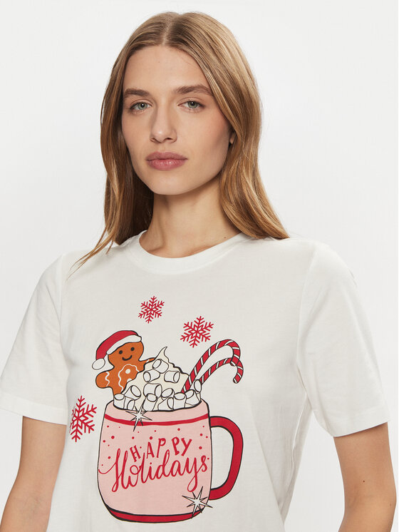 ONLY ONLY Marškinėliai Rosie 15332339 Balta Regular Fit