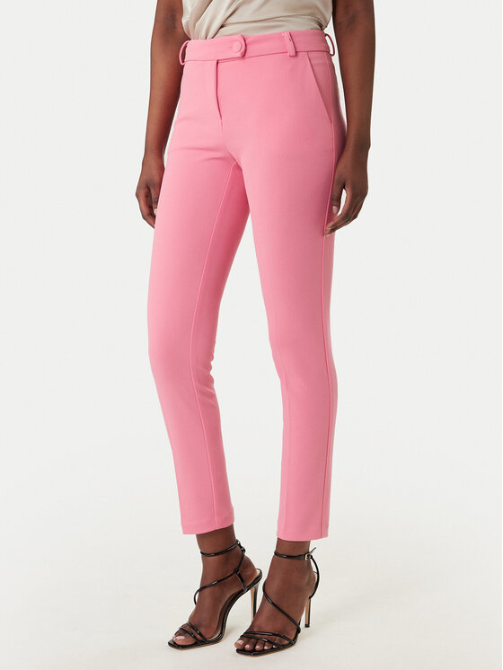Rinascimento Pantaloni din material CFC0127865003 Roz Slim Fit