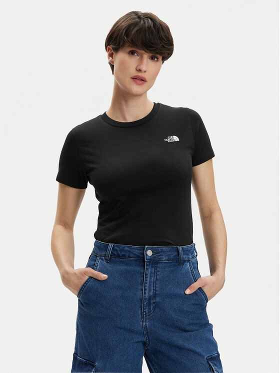 The North Face The North Face Póló Simple Dome NF0A87NH Fekete Regular Fit