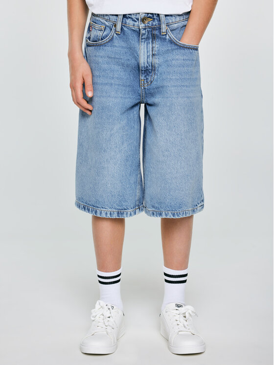BIG STAR BIG STAR Szorty jeansowe ANDYS Niebieski Loose Fit